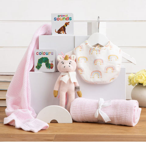 Blankie and Books Baby girl Hamper