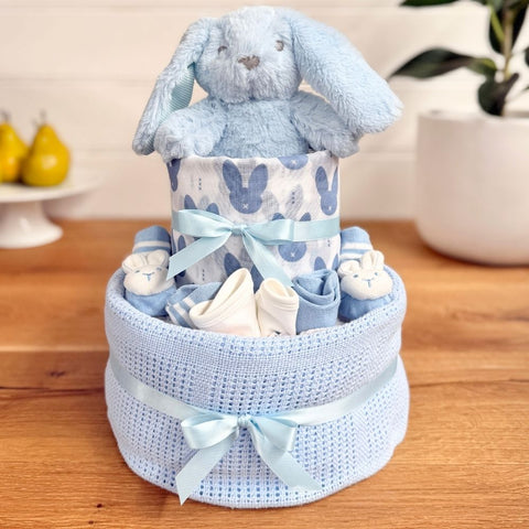 Nappy Cake Snuggle Bunny Boy