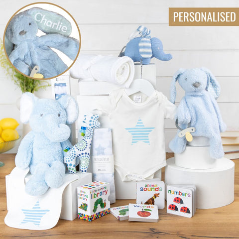 Personalised Baby Bundle Baby Boy Hamper
