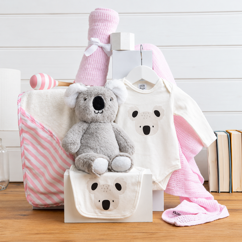 Australian Classic Baby Girl Hamper - Newborn Gift Hamper - Australian Themed Baby Gift