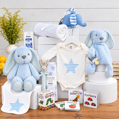 Baby Boy Hamper - Baby Bundle  Baby Gift Basket - Infant Hamper