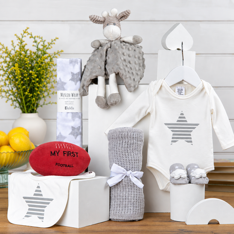 Football themed baby gift | Infant Hamper | Infant basket