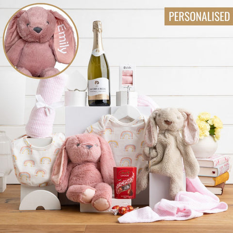 Personalised Bubbly Baby Girl Hamper