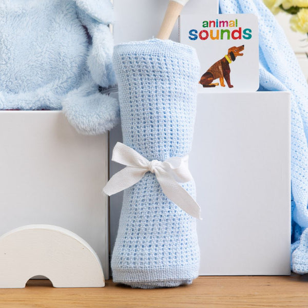 Personalised Bunny and Books Baby Boy Hamper