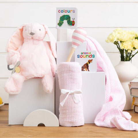 Bunny & Books Baby Girl Hamper