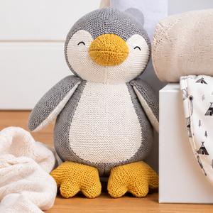Grey Musical Penguin - Unisex Baby Hamper