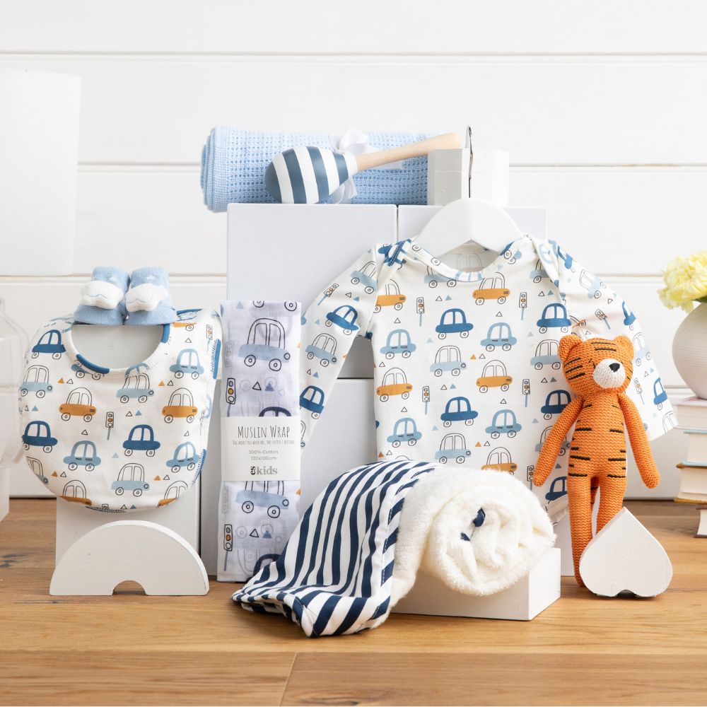 Congrats Baby Boy Hamper – Pitter Patter Baby
