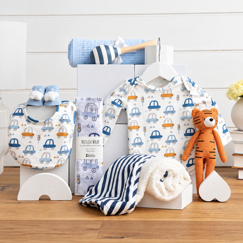 Congrats Baby Boy Hamper - Infant Gift Basket
