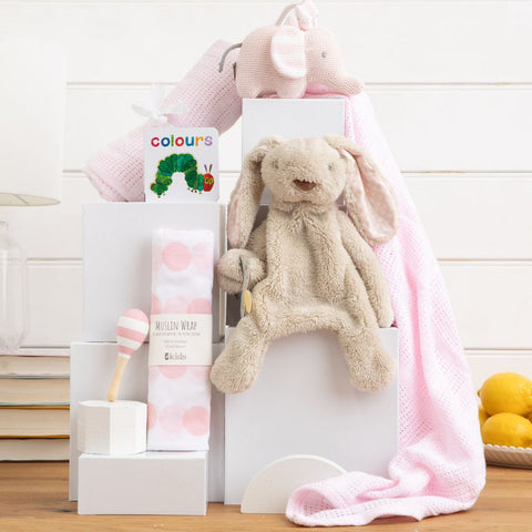 Cute Beginnings Baby Girl Hamper  - Maternity Gift | Infant Hamper