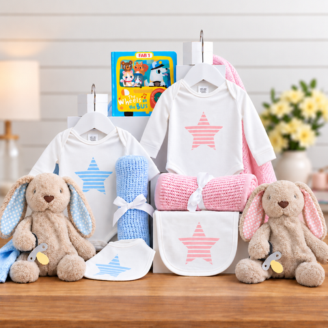 Dynamic Duo Twins Baby Hamper - Twins Gift Baskets