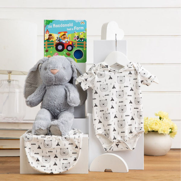 Fluffy Bunny Cuddles Unisex Baby Hamper