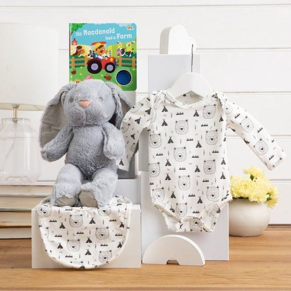 Fluffy Bunny Cuddles Unisex Baby Hamper