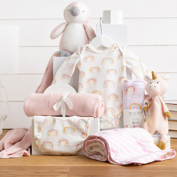 Knitted Classic Baby Girl Hamper - Baby Gift