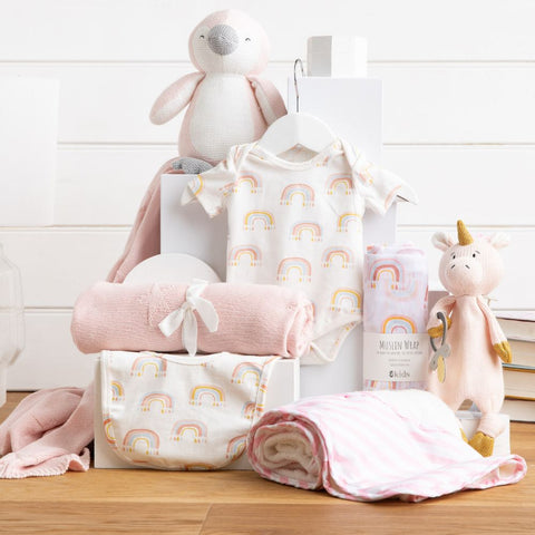 Knitted Classic Baby Girl Hamper - Baby Gift