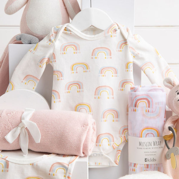 Knitted Classic Baby Girl Hamper - Baby Gift