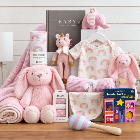 Magical Beginnings Baby Girl Hamper - Baby Girl Gift Basket