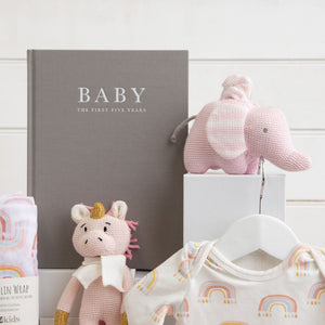 Personalised Magical Beginnings Baby Girl Hamper
