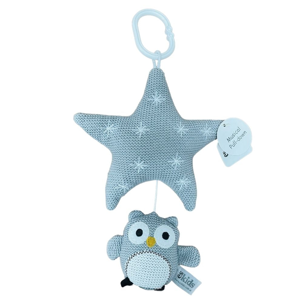 Knitted Musical Penguin Baby Toy