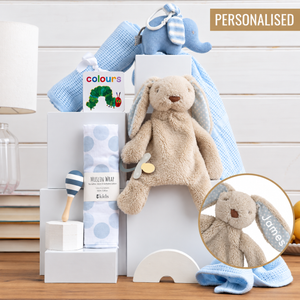 Persoanlised Baby Boy Hamper - Personalised Baby Gift - Baby Beginnings
