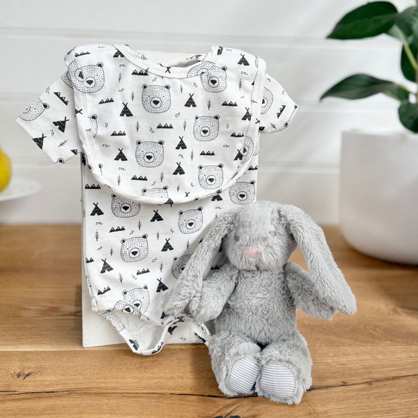 Nappy Cake Personalised Animal Adventures Unisex | Baby Shower Gift