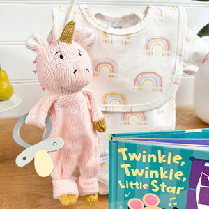 Nappy Cake Personlaised Animal Adventure Pink | Personalised Baby Gift