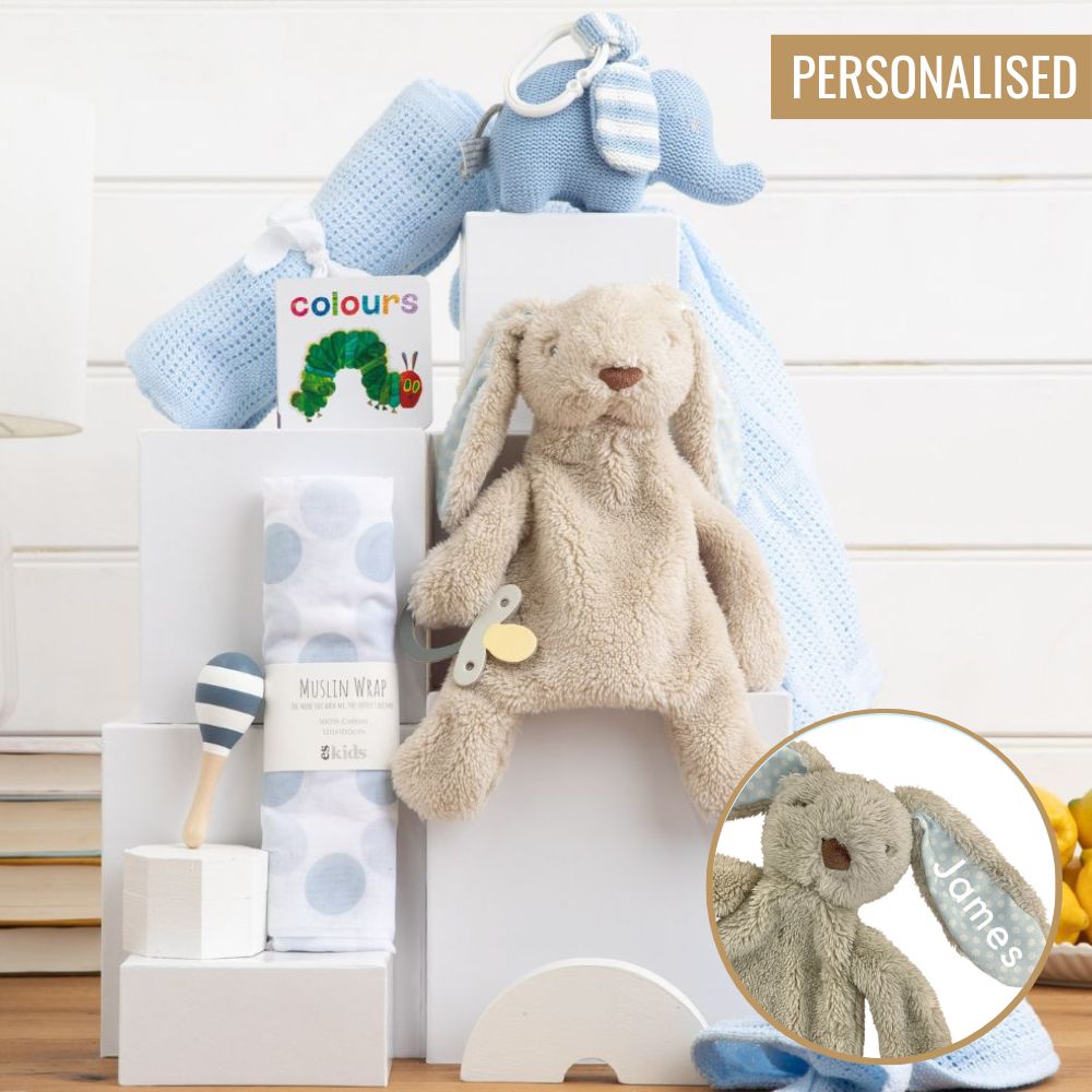 Personalised Baby Boy Hampers