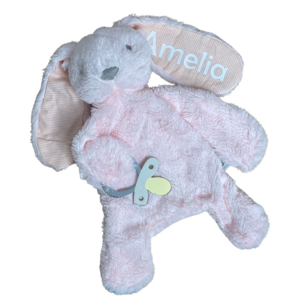 Personalised bunny comforter - personalised baby gift