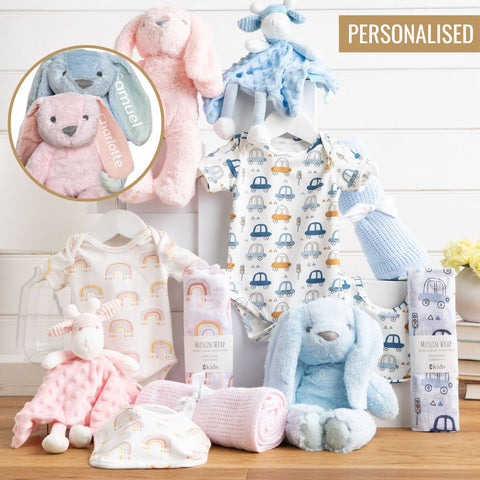 Personalised Perfect Pair Twins Baby Hamper - Twins Gift