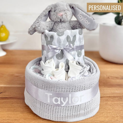 Nappy Cake Unisex Personalised Sweet Dreams | Personalised Baby Gift