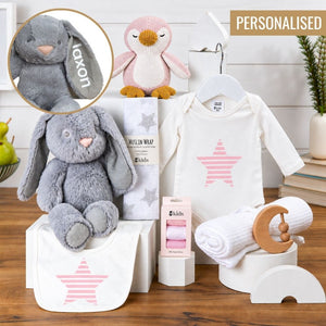 Personalised Precious Cargo Baby Girl Hamper | Newborn Baby Hamper