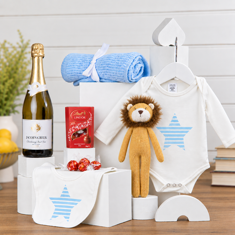 Baby Boy Hamper | Newborn Hamper | Rattle and Bubbles Baby Gift