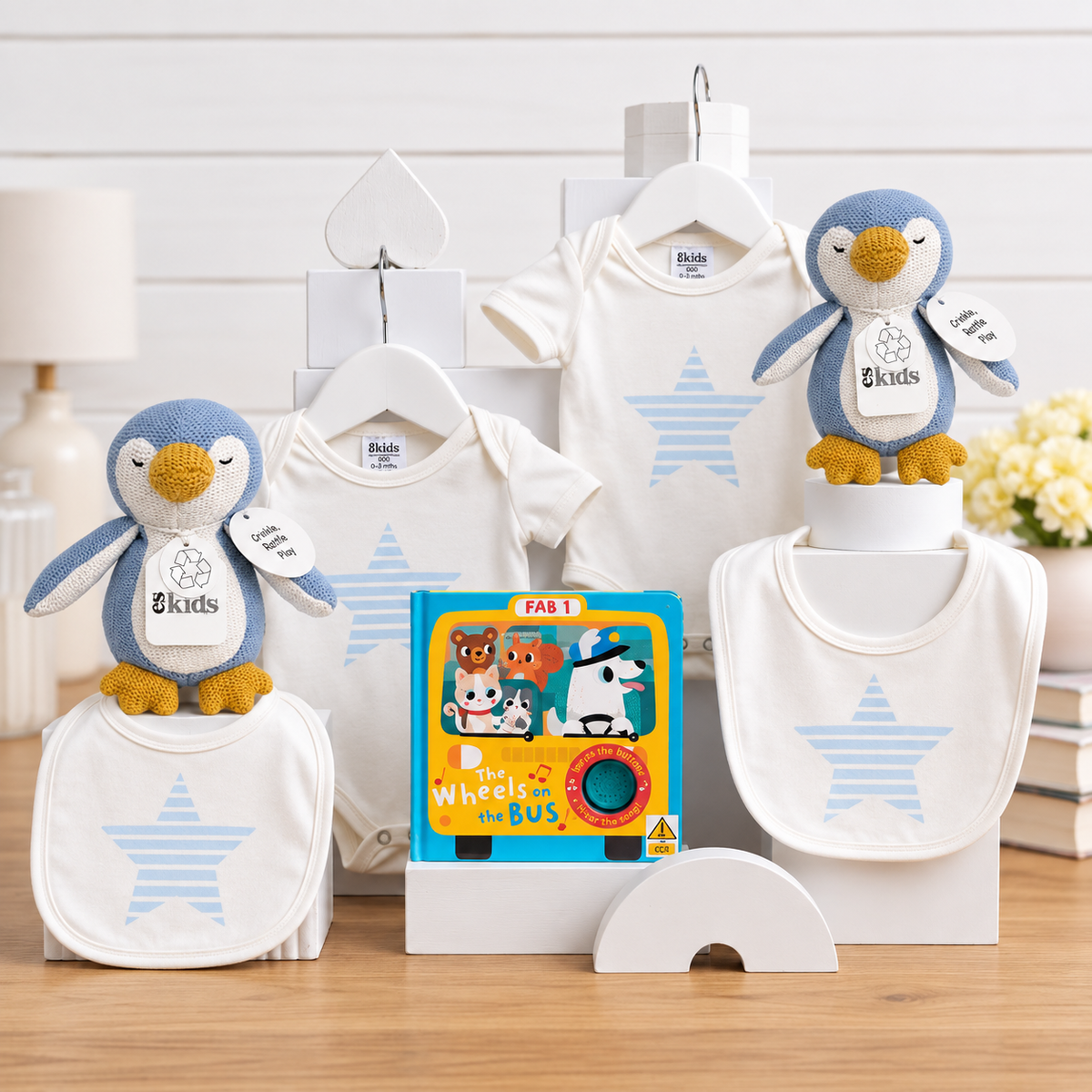 Two Little Rascals Twin Boy Baby Hamper - Twins Gift