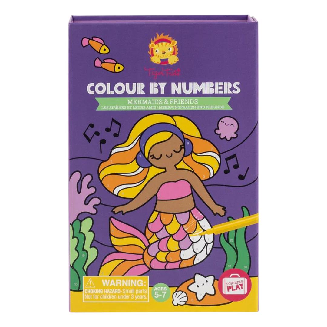 Colour By Numbers Mermaids