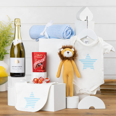 Baby Rattle and Bubbles Baby Boy Hamper