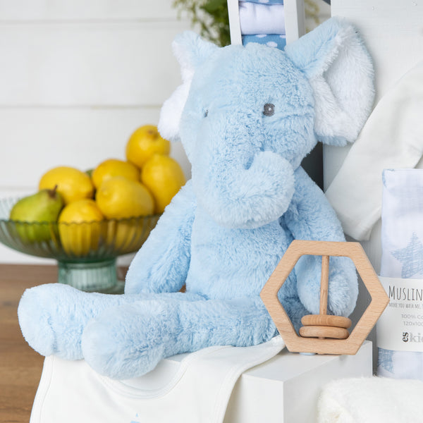 Elephant Snuggles Baby Boy Hamper