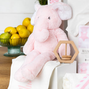 Elephant Snuggles Baby Girl Hamper