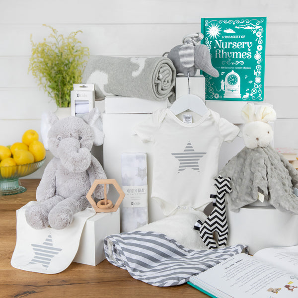Elephant Snuggles Unisex Baby Hamper
