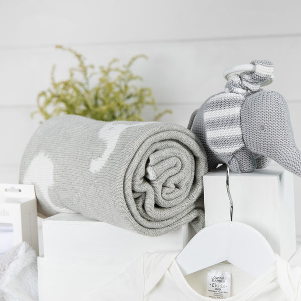 Elephant Snuggles Unisex Baby Hamper