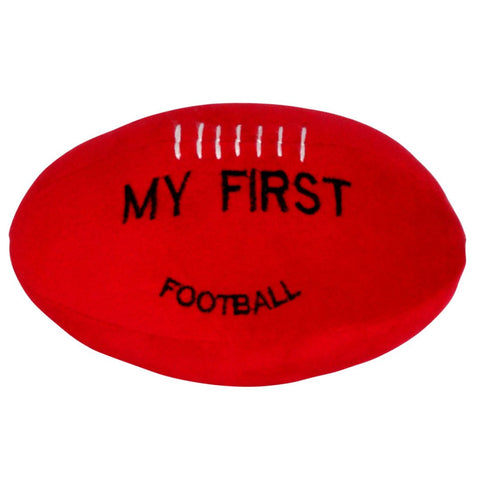 First football baby rattle