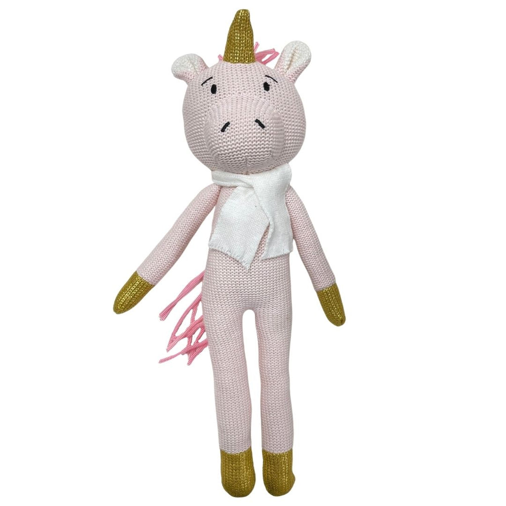 Knitted Unicorn Rattle