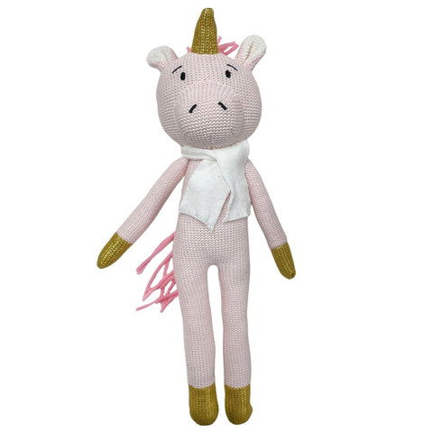 Knitted Unicorn Rattle